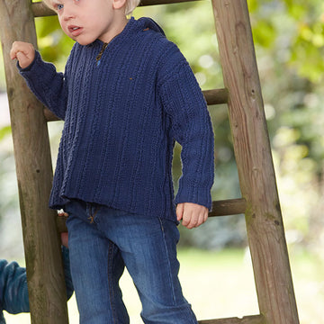 Child’s Pullover in Troyer-Style in Schachenmayr Merino Extrafine Color 120 - S9052 - Downloadable PDF
