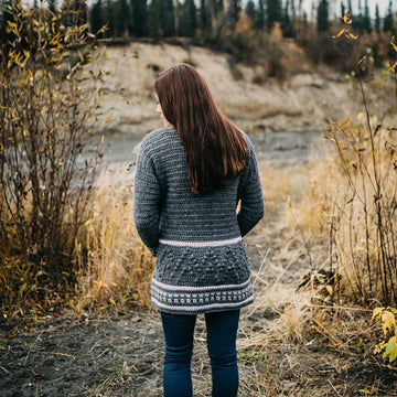 Bordeaux Bobble Cardigan
