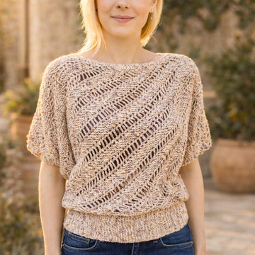 Crochet Pattern Summer Sweater HELIX #1 | Sideways Crochet Pullover | Women's Top PDF