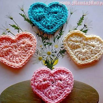Valentine My Heart Crochet Applique Pattern