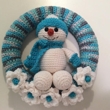 Snowman Winter Wreath