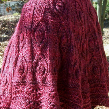 Drifting Leaves poncho