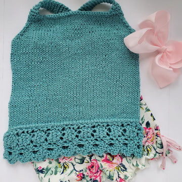 Girl's Lace Sweater Tank