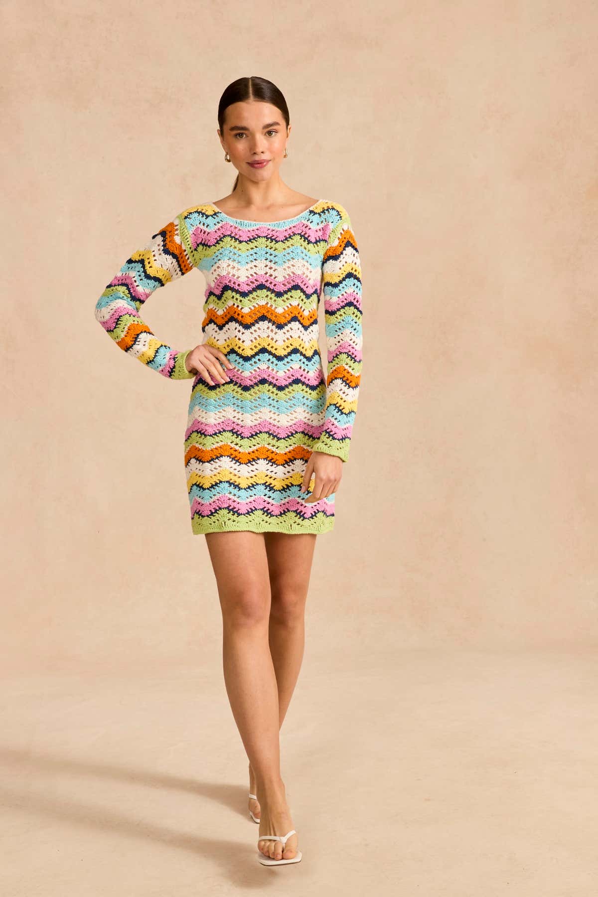 Cheeky Chevron Mini Dress in Sirdar Stories - Downloadable PDF