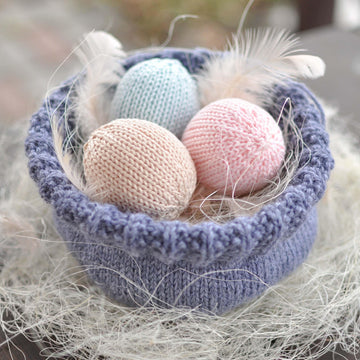 Easter Nest With The Eggs