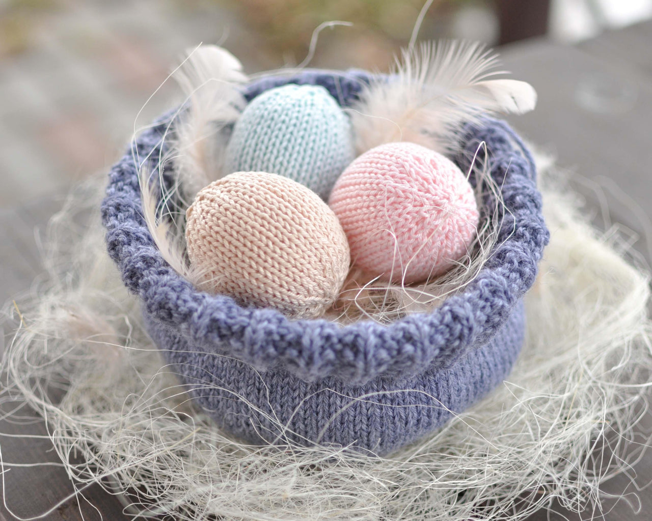 Easter Nest With The Eggs