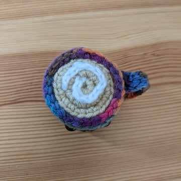Coffee cup amigurumi keychain pattern