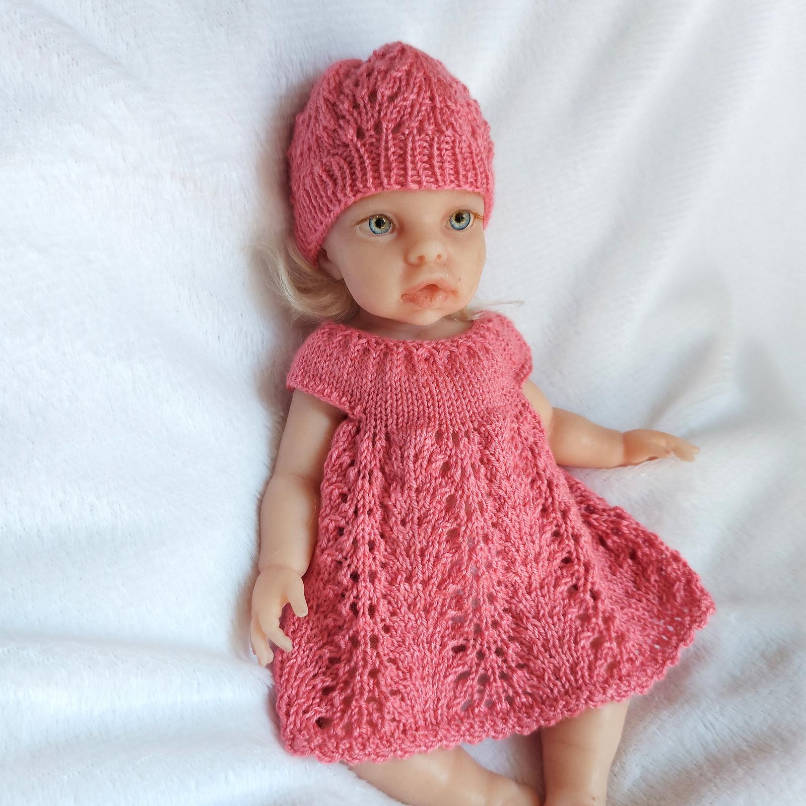 Lace Dress and Hat Set for 13 Inch Dolls