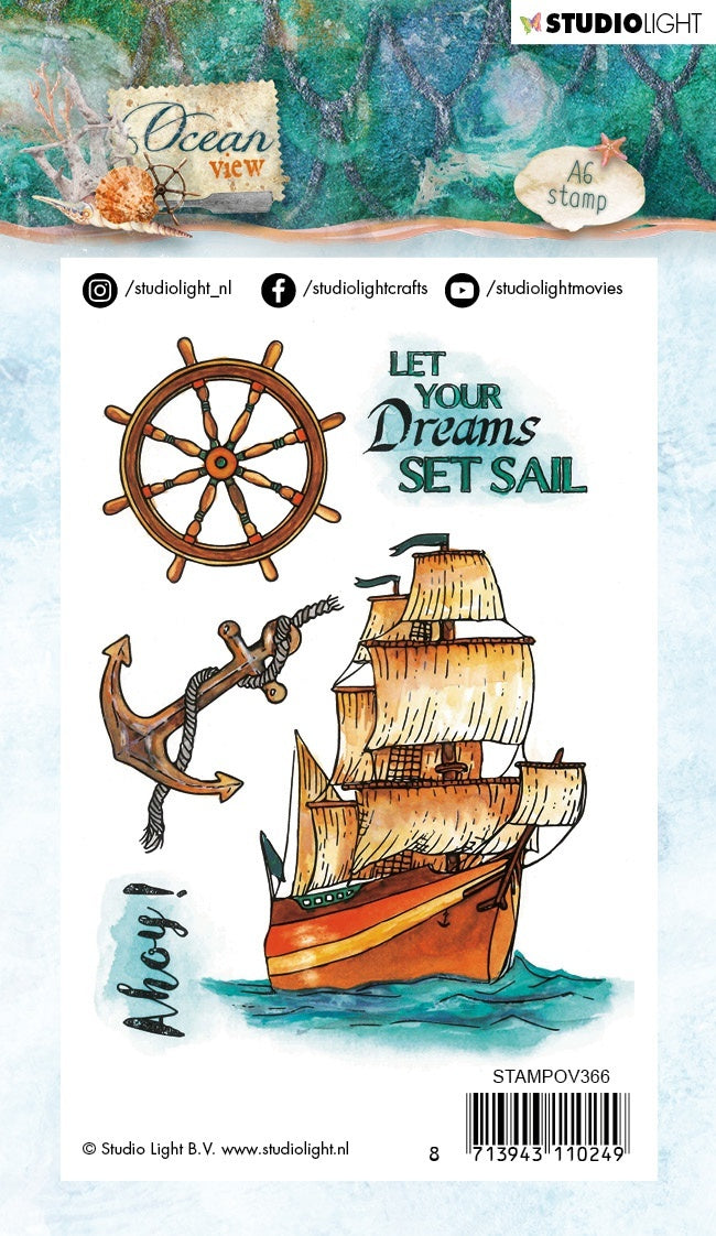 Studio Light Ocean View Clear Stamps - NR. 366