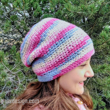 Variegated Slouchy Hat