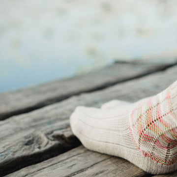 Petal Socks in SweetGeorgia Tough Love Sock - Downloadable PDF