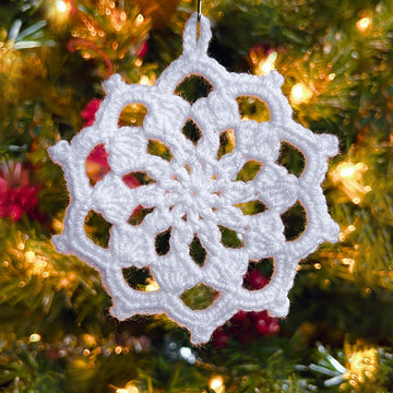 Ten Point Snowflake Ornament