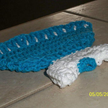 Blue Skirt Potholder