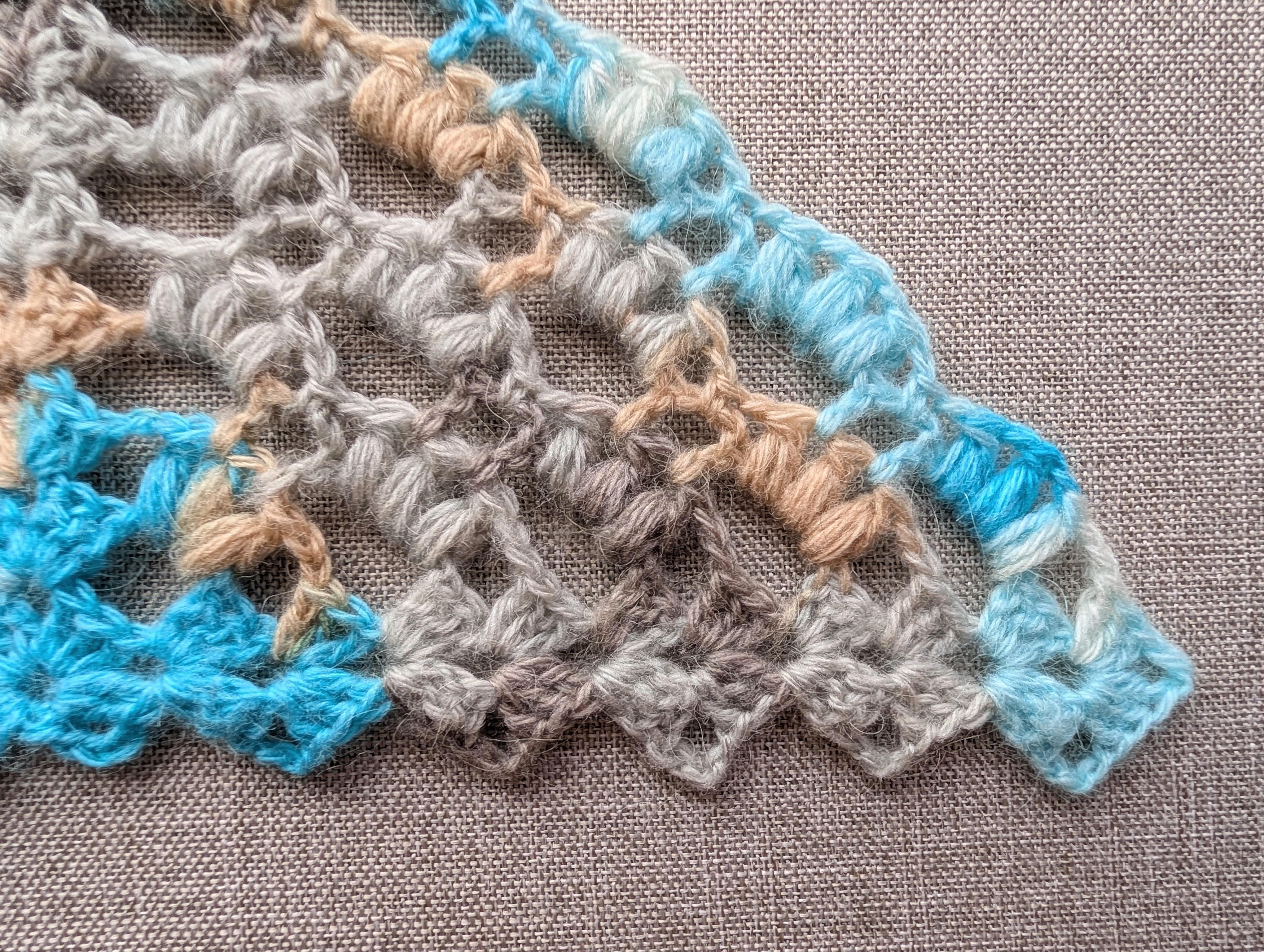 4 in 1: Triangle Crochet Shawl #107