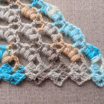 4 in 1: Triangle Crochet Shawl #107