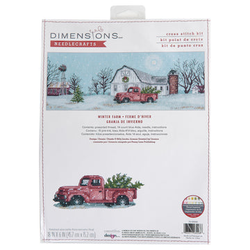 Dimensions Winter Farm Cross Stitch Kit