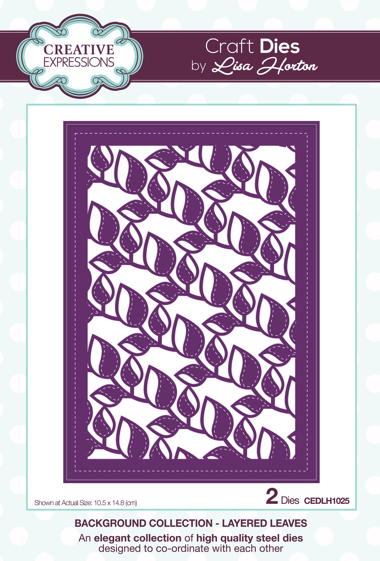 Creative Expressions Background Dies By Lisa Horton - Layered Leaves