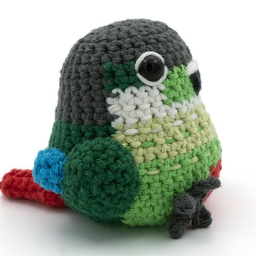 Amigurumi Green-Cheek Conure Parrot
