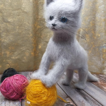 Gray Standing Cat