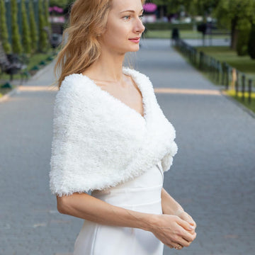 Knitting Pattern Knit Faux Fur Wrap