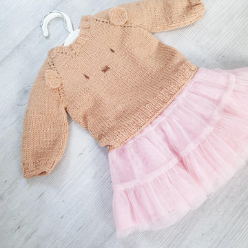 Teddy Bear Top Down Jumper 0-2 yr
