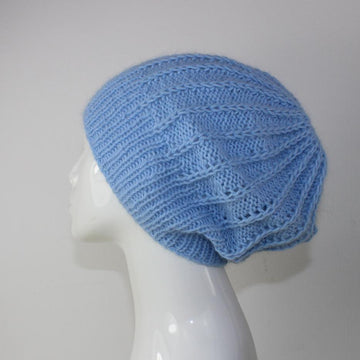 Fluffy Fishermans Rib Slouch Hat