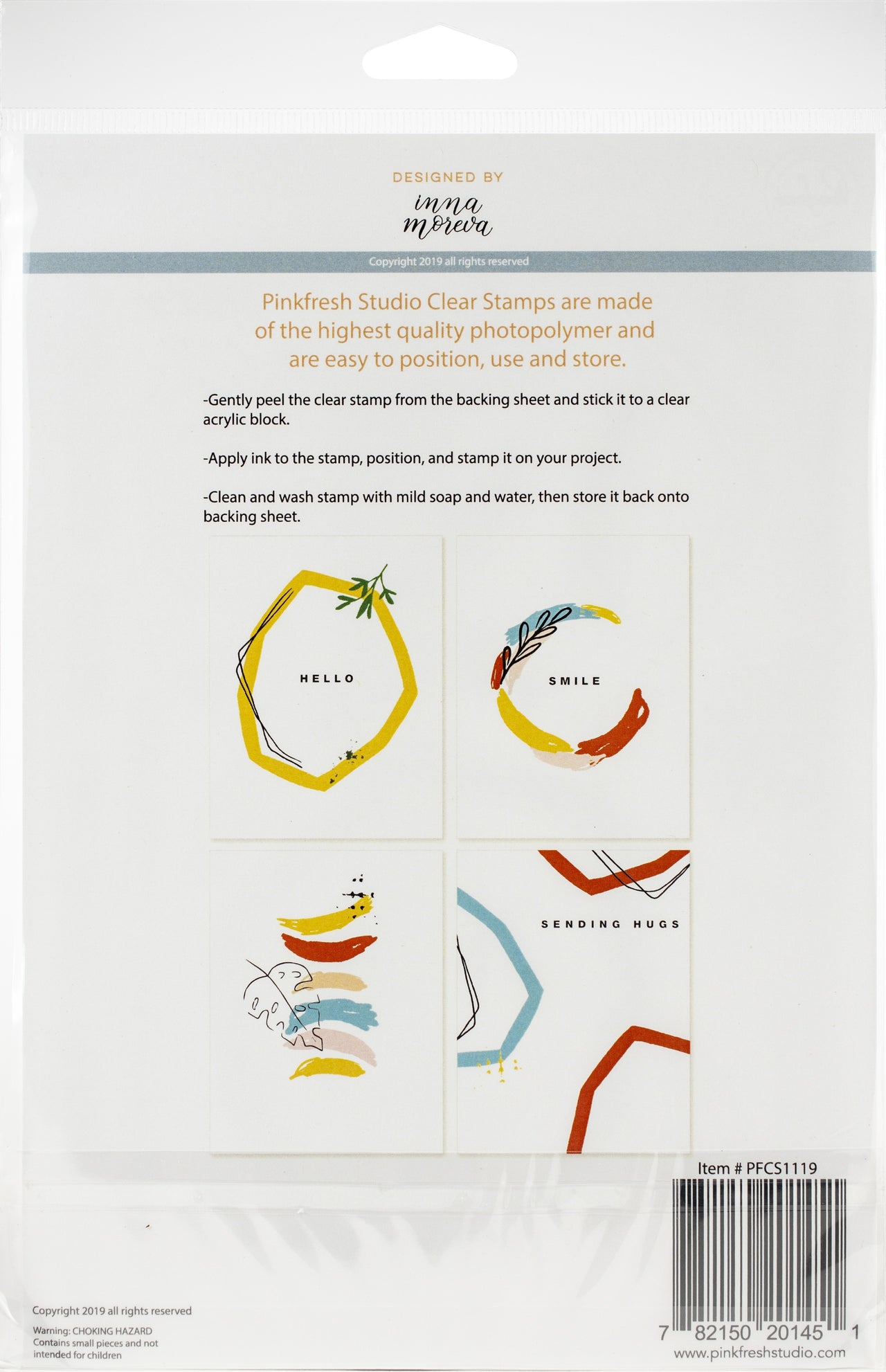 Pinkfresh Studio Clear Stamp Set 6"X8" - Abstract Builder