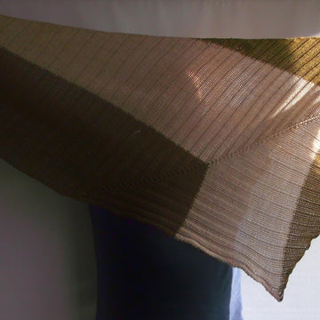 2x2 ribbed shawl