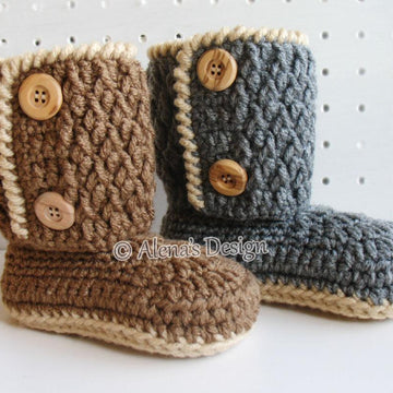 Two-Button Toddler Booties