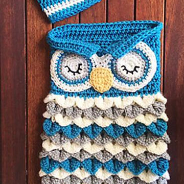 Newborn Owl Cocoon Hat - Olive