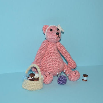 Sarah The Sewing Teddy Bear
