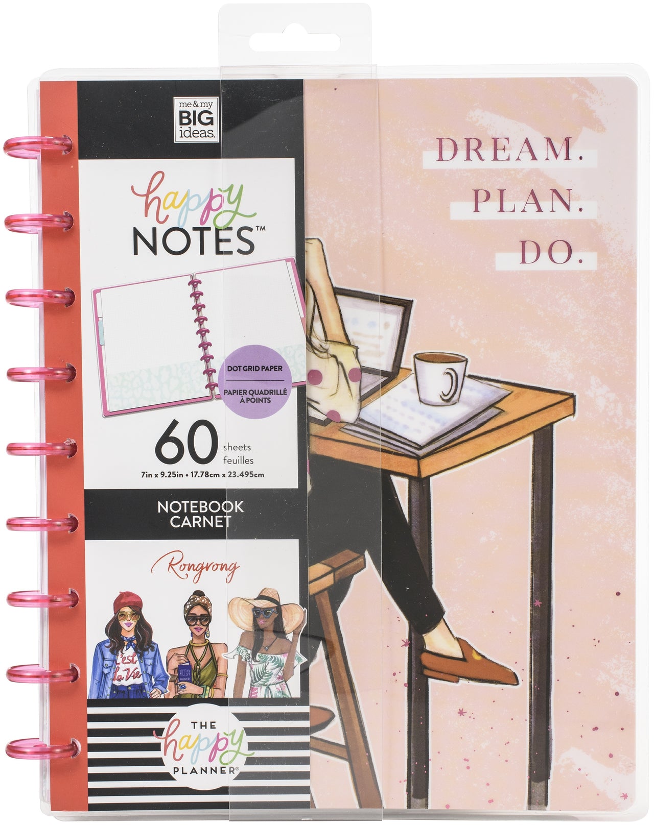 Happy Planner Notebook W/60 Sheets - Dream Girl X Rongrong
