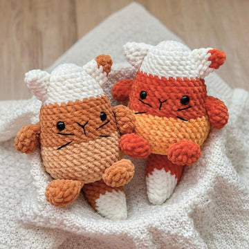 Candy corn cat crochet pattern, PDF, amigurumi halloween pattern