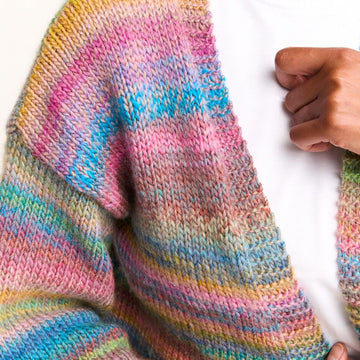 Healing Crystal Cardigan Knitting Pattern in Sirdar Jewelspun With Wool Chunky - Downloadable PDF
