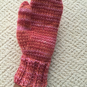 Heartflower Cabled Mittens