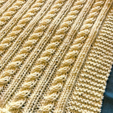 Easy Cable Baby Blanket