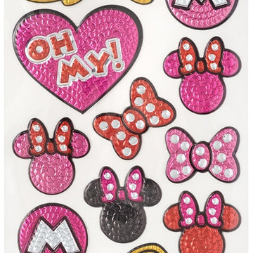 EK Success EK Disney Embossed Faux Sequine Dimensional Stickers - Minnie