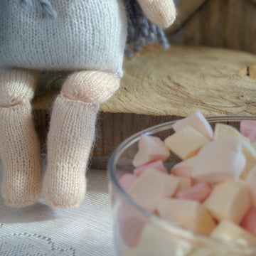 Doll Knitting Pattern - Knitted Doll Marshmallow