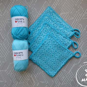 Potholders Turquoise Tiles
