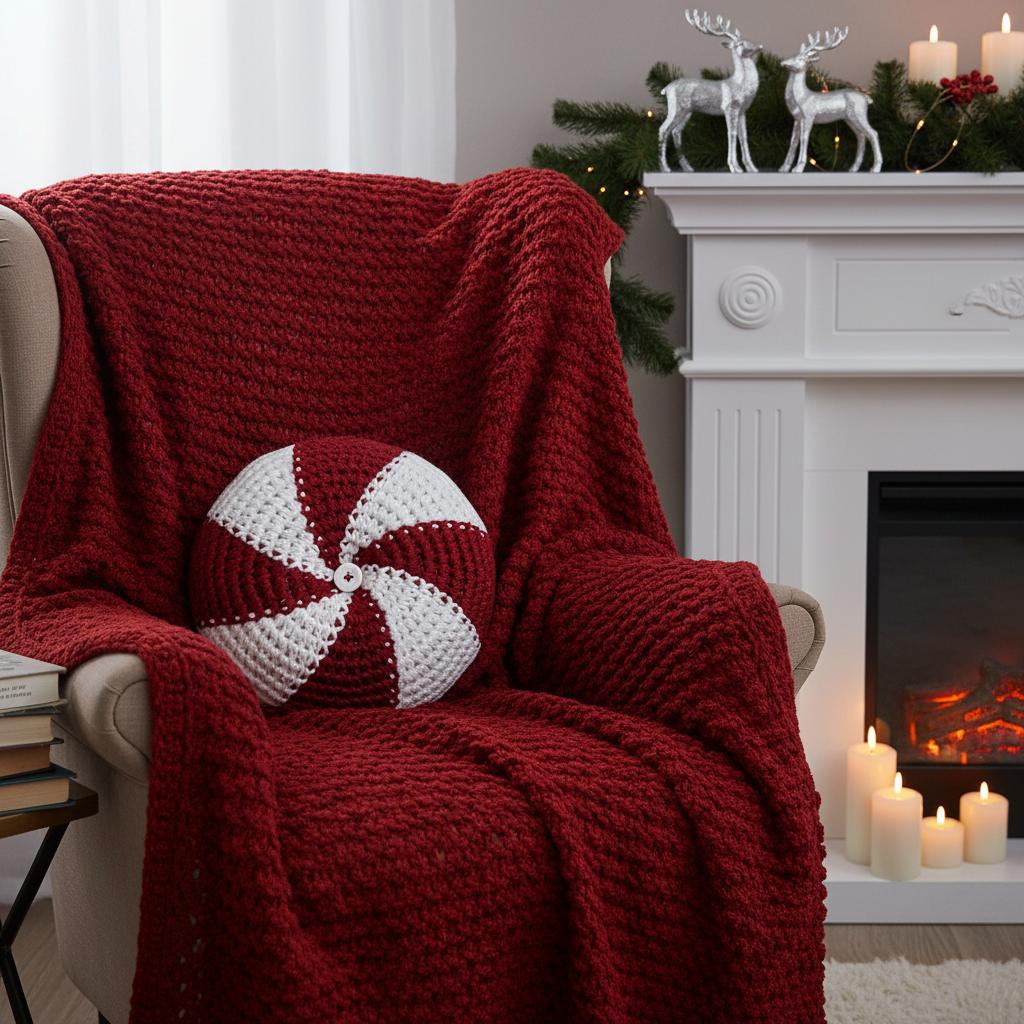 Peppermint Candy Pillow
