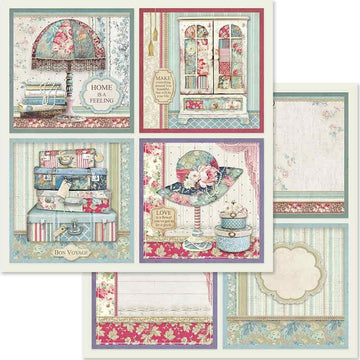 Stamperia Intl Stamperia Double-Sided Cardstock 12"X12" 10/Pkg - 4 Frame Decorations