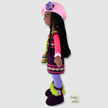 21 inch crochet doll pattern PDF, Large amigurumi doll, Brenda