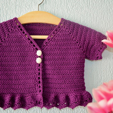 Rosetta baby cardigan