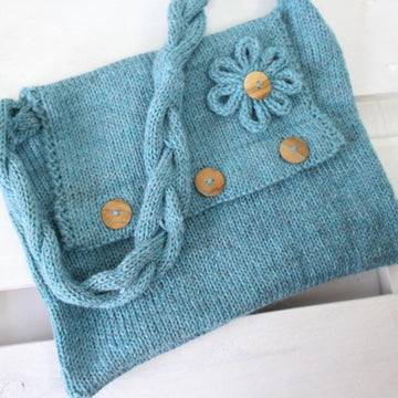 Knitting Pattern Seamless Knit Bag Pattern – One Piece Shoulder Bag Knitting Pattern
