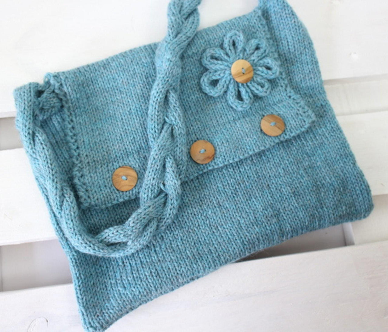 Knitting Pattern Seamless Knit Bag Pattern – One Piece Shoulder Bag Knitting Pattern