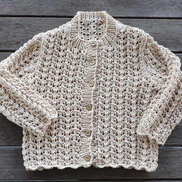 Justine - Long or short sleeve lace cardigan