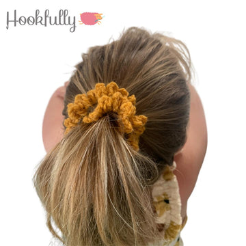Sunflower scrunchies