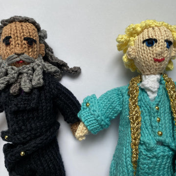 The wonderful duo of Edward Teach and Stede Bonnet knitting pattern for both dolls