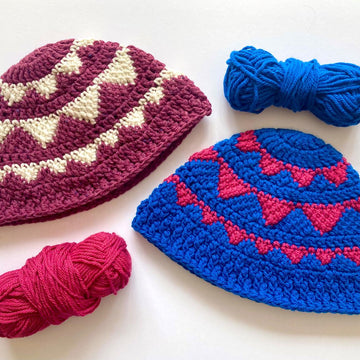 Triangles beanie by HueLaVive