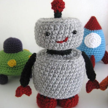 Robots, Rockets and UFO's Amigurumi Pattern Set